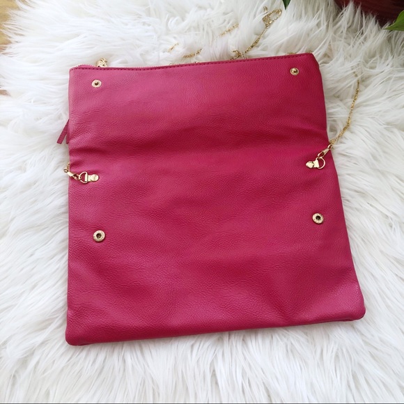 Olivia Miller Hot Pink Tribal Clutch - Picture 4 of 5